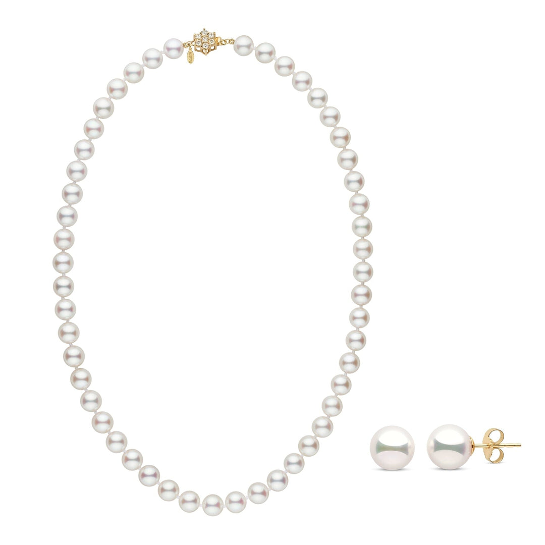 8.0-8.5 mm GIA Hanadama Akoya Pearl Set