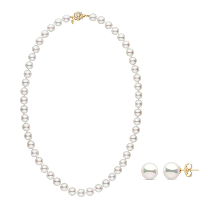 8.0-8.5 mm GIA Hanadama Akoya Pearl Set