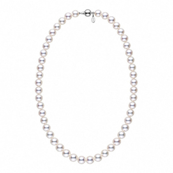 8.0-8.5 mm Certified Tennyo Hanadama Akoya Pearl Strand