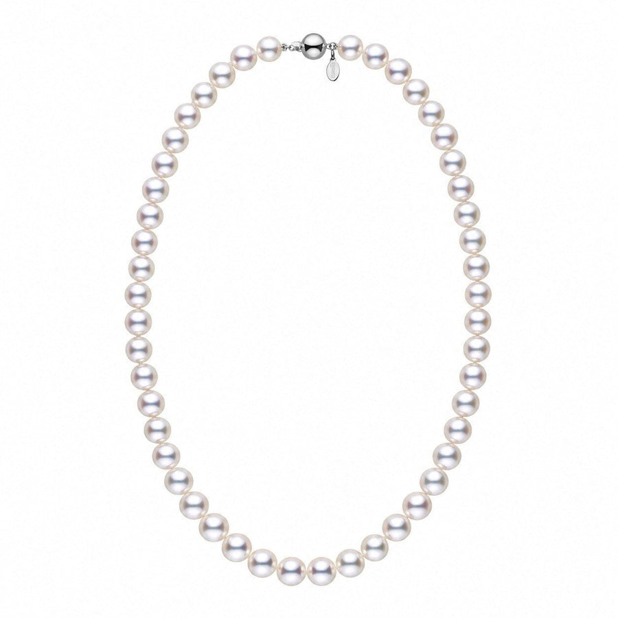 8.0-8.5 mm Certified Tennyo Hanadama Akoya Pearl Strand