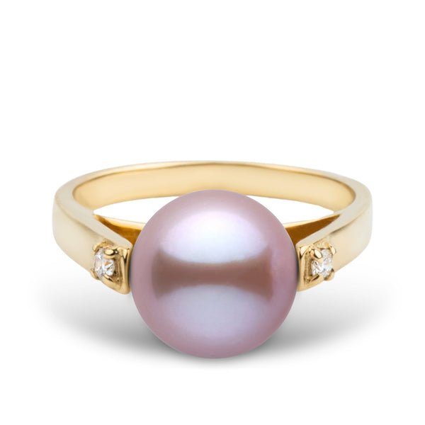 Promise Collection 8.5-9.0 mm Lavender Freshadama Pearl Ring in 14K White Gold