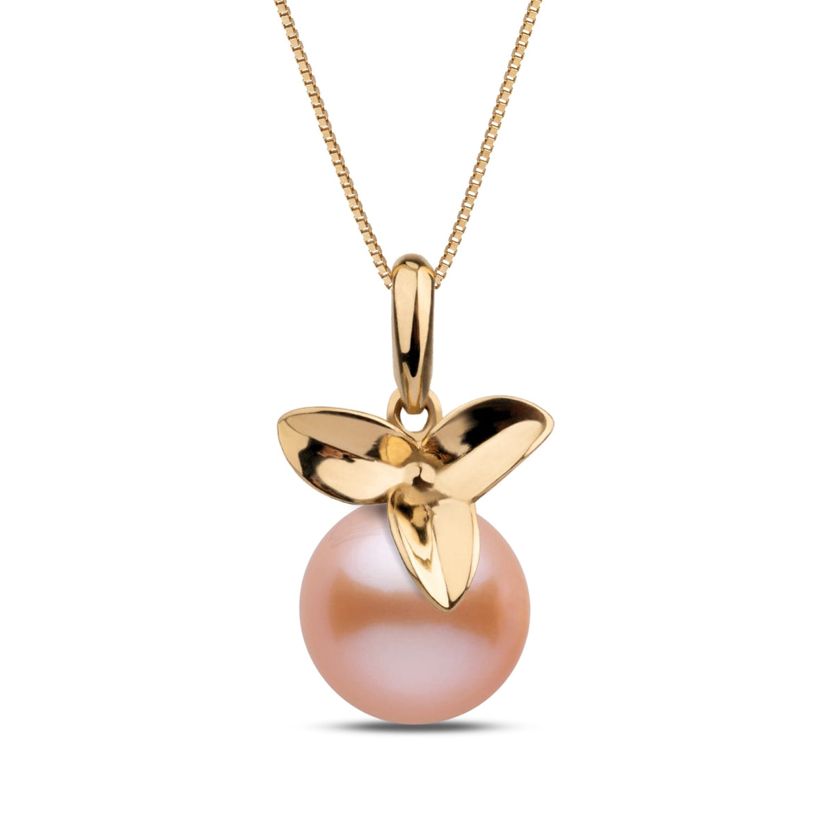 Blossom Collection 8.5-9.0 mm Pink to Peach Freshadama Pearl Pendant, view 3