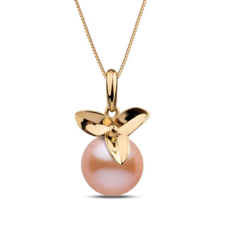 Blossom Collection 8.5-9.0 mm Pink to Peach Freshadama Pearl Pendant, view 3