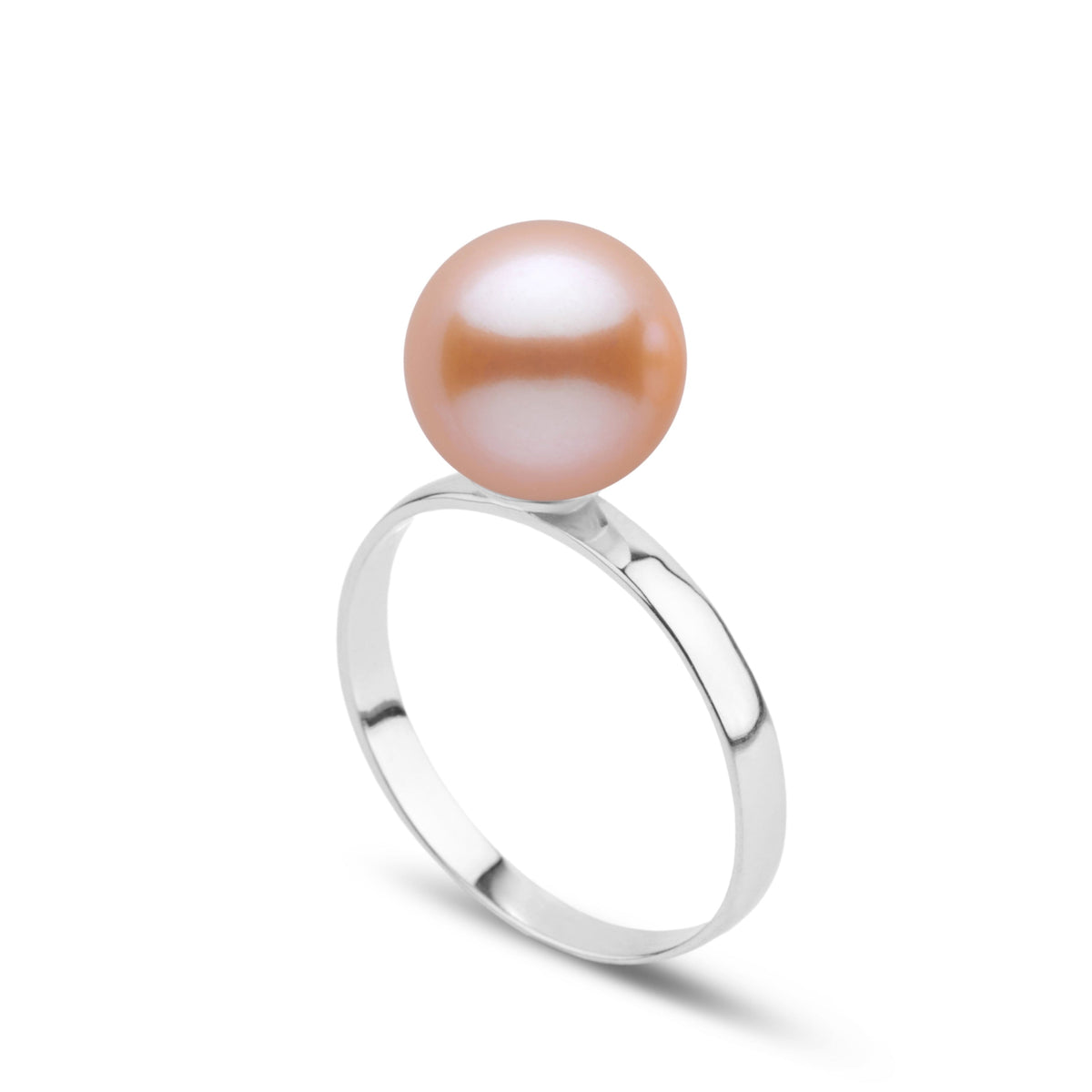 Classic Collection 8.5-9.0 mm Pink Freshadama Pearl Ring in 14K White Gold