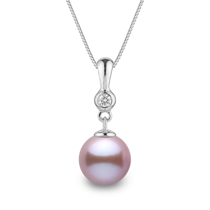 Romantic Collection 8.5-9.0 mm Lavender Freshadama Pearl & Diamond Pendant