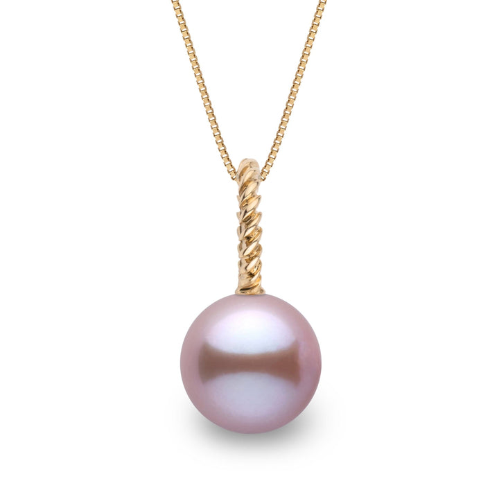 Rope Collection 8.5-9.0 mm Lavender Freshadama Freshwater Pearl Pendant