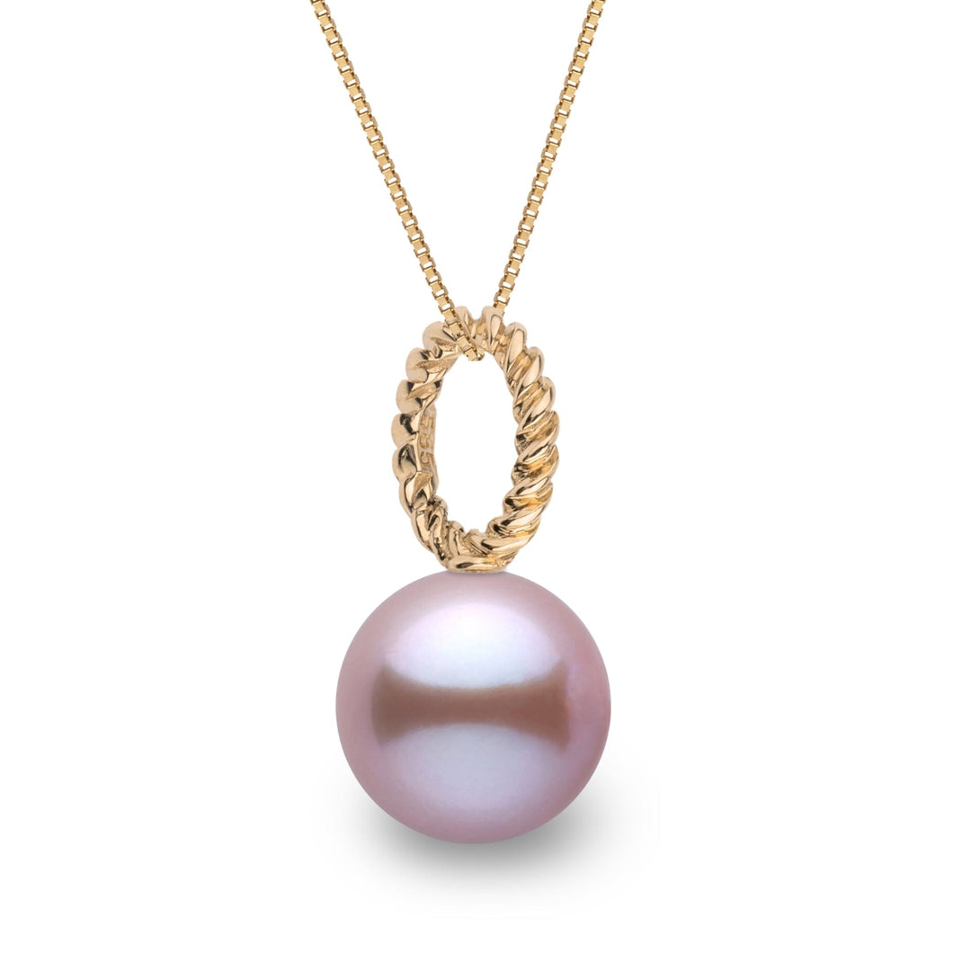 Rope Collection 8.5-9.0 mm Lavender Freshadama Freshwater Pearl Pendant