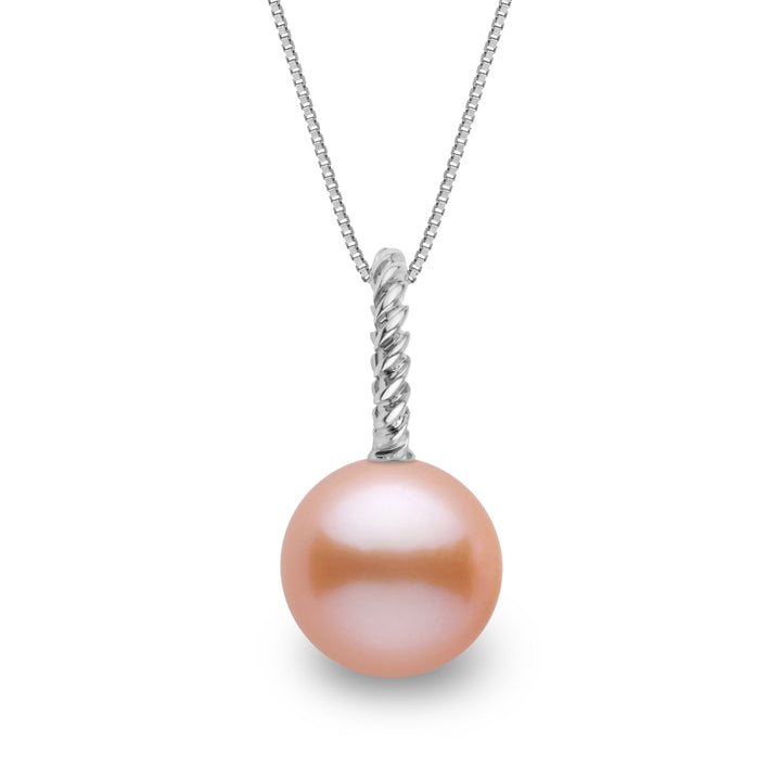 Rope Collection 8.5-9.0 mm Pink to Peach Freshadama Freshwater Pearl Pendant