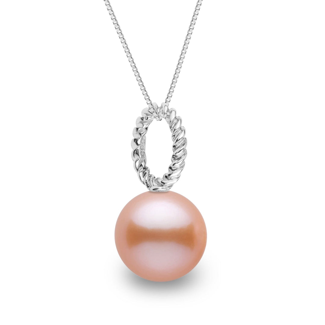 Rope Collection 8.5-9.0 mm Pink to Peach Freshadama Freshwater Pearl Pendant