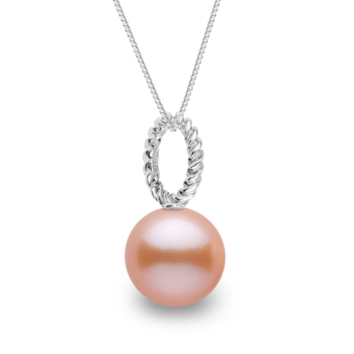 Rope Collection 8.5-9.0 mm Pink to Peach Freshadama Freshwater Pearl Pendant