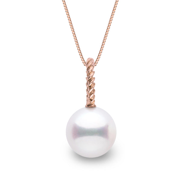 Rope Collection 8.5-9.0 mm White Akoya Pearl Pendant