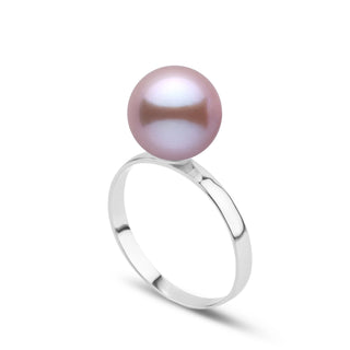 Classic Collection 9.0-10.0 mm Lavender Freshadama Pearl Ring in 14K White Gold