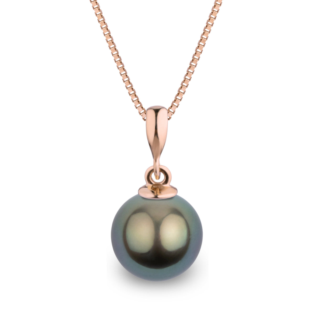 Grace Collection 9.0-10.0 mm Tahitian Pearl Pendant, view 3