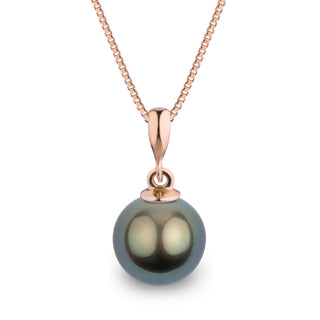 Grace Collection 9.0-10.0 mm Tahitian Pearl Pendant, view 3