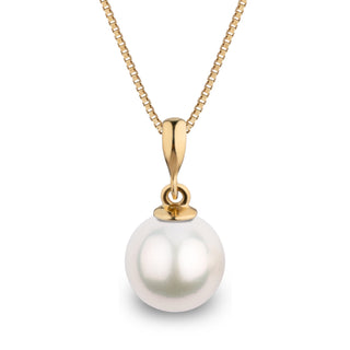 Grace Collection 9.0-10.0 mm White South Sea Pearl Pendant, view 2