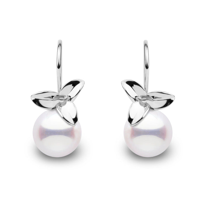 Blossom Collection 9.0-9.5 mm Akoya Pearl Earrings