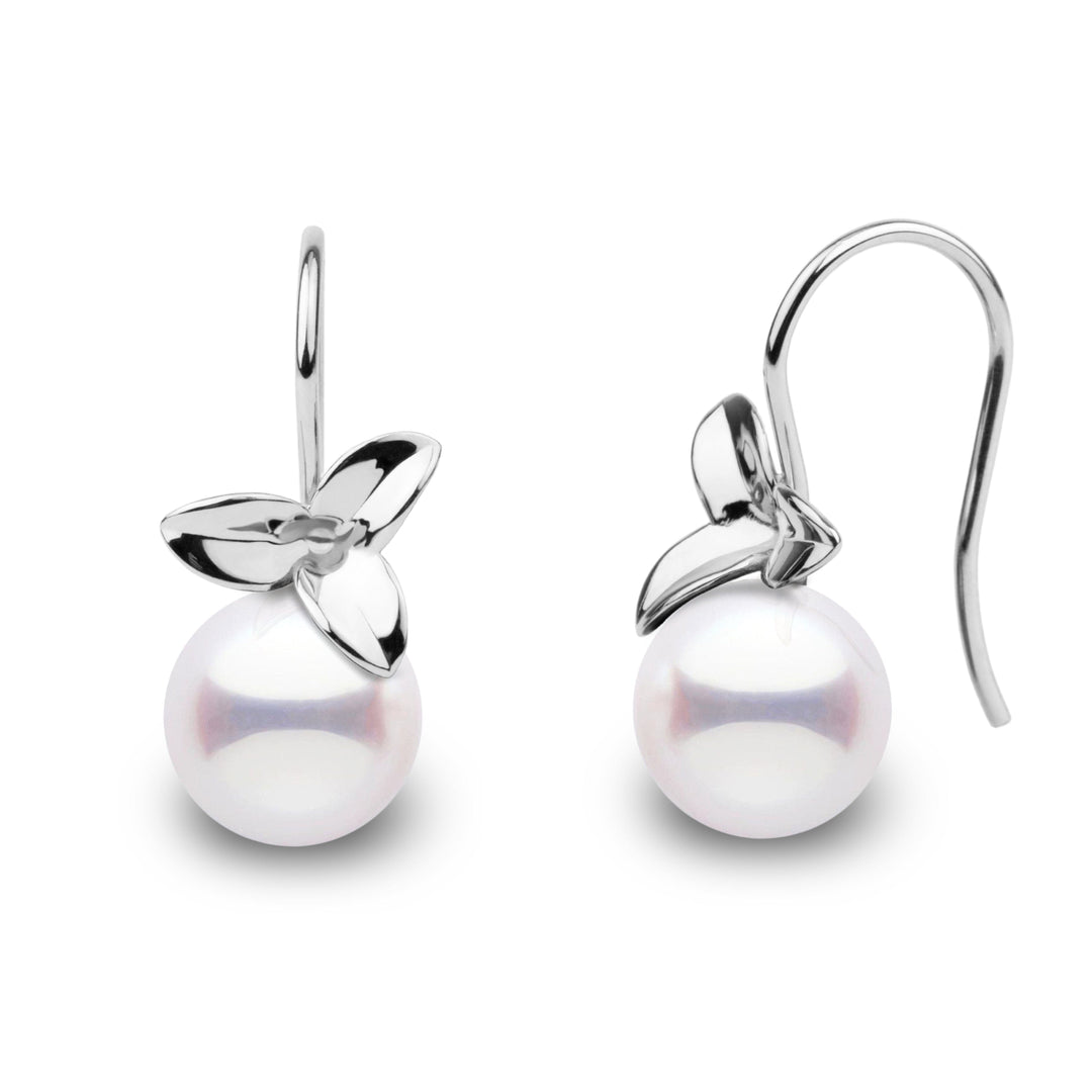 Blossom Collection 9.0-9.5 mm Akoya Pearl Earrings