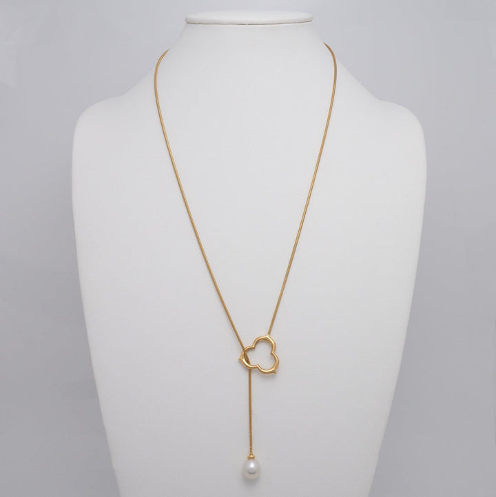 Assael Collection: 12.2 x 10.9 mm White South Sea Drop Pearl Lariat