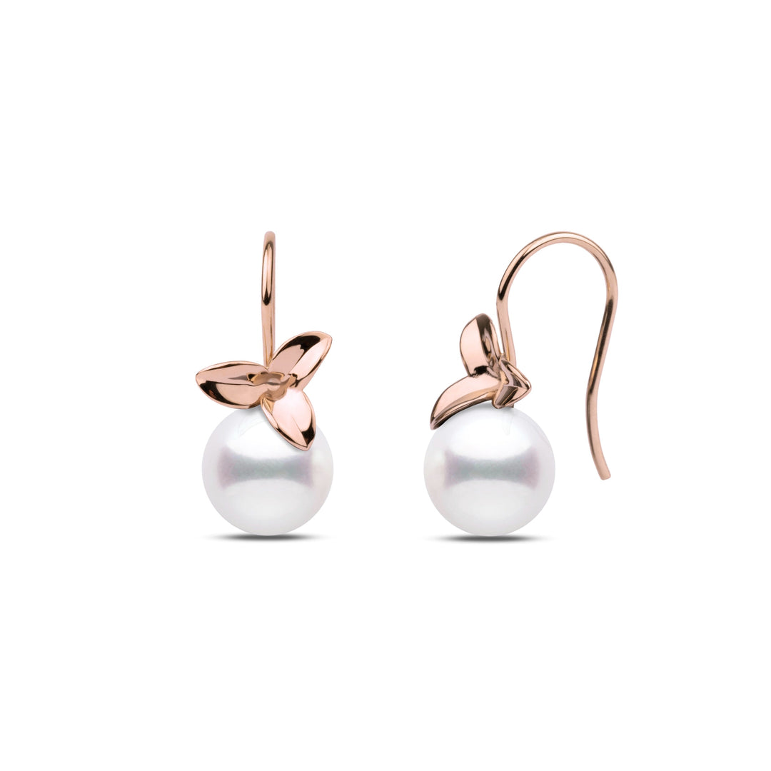 Blossom Collection 8.5-9.0 mm White Freshadama Pearl Earrings