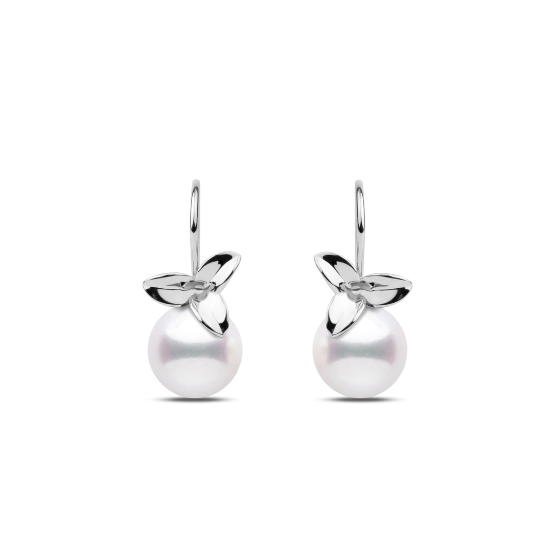 Blossom Collection 8.5-9.0 mm White Freshadama Pearl Earrings