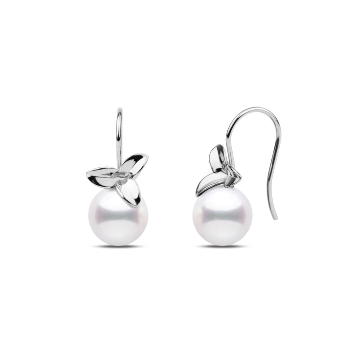 Blossom Collection 8.5-9.0 mm White Freshadama Pearl Earrings