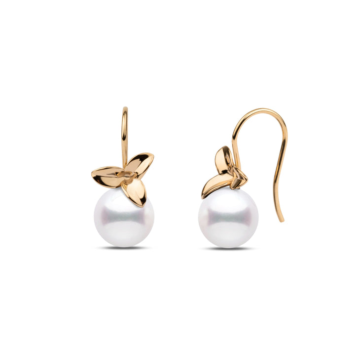 Blossom Collection 8.5-9.0 mm White Freshadama Pearl Earrings