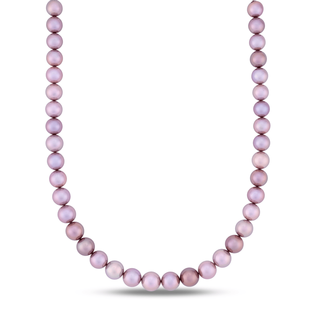 10.0-11.9 mm AAA Lilac Edison Freshwater Pearl Necklace