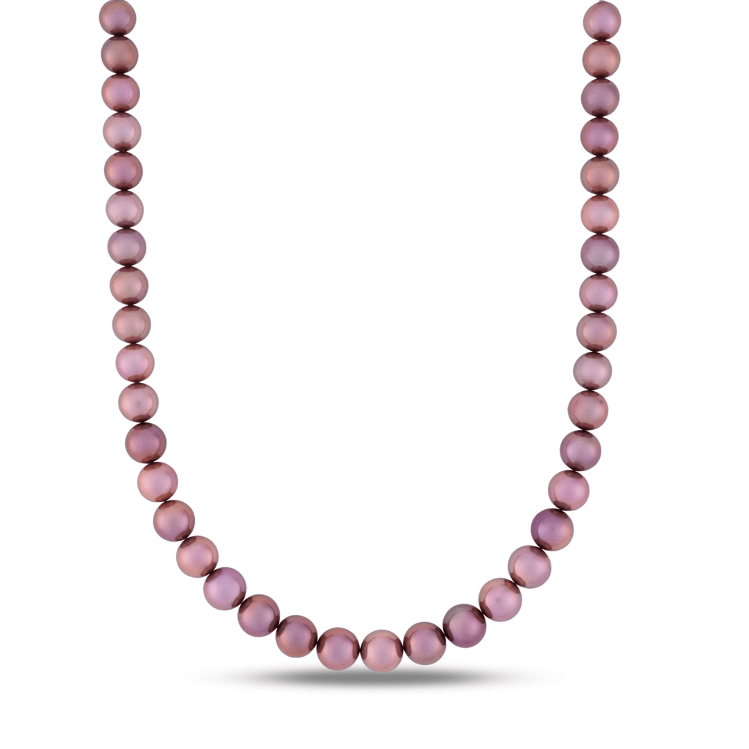 10.0-11.8 mm AAA Pink Lavender Edison Freshwater Pearl Necklace