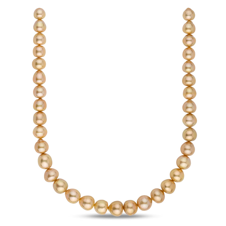 10.0–13.0 mm AA+/AAA Golden South Sea Baroque Pearl Necklace