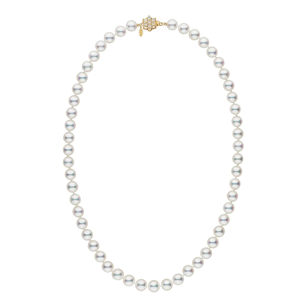 7.5-8.0 mm GIA Hanadama Akoya Pearl Necklace