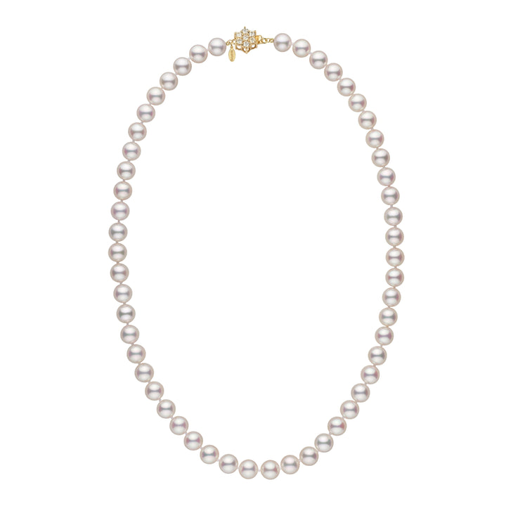 8.0-8.5 mm GIA Hanadama Akoya Pearl Necklace