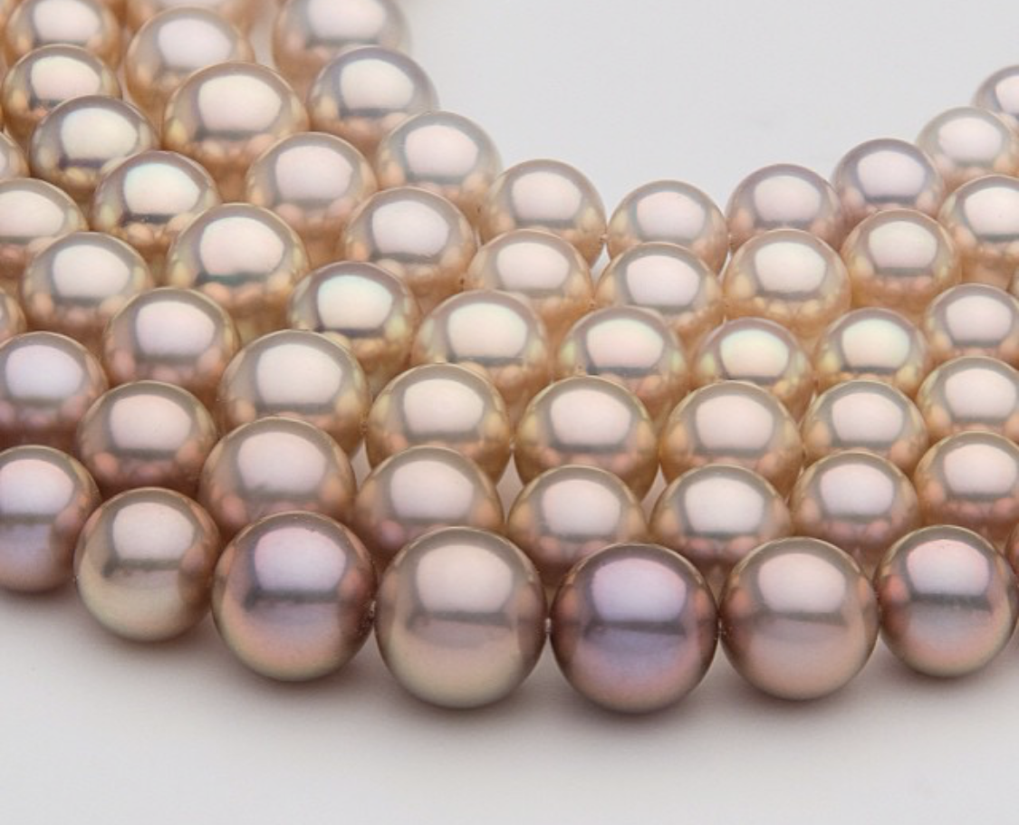 exotic natural freshwater pearl colored strands