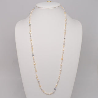 JF-15: 2.0-6.0 mm Natural Color Akoya Pearl Necklace, view 2