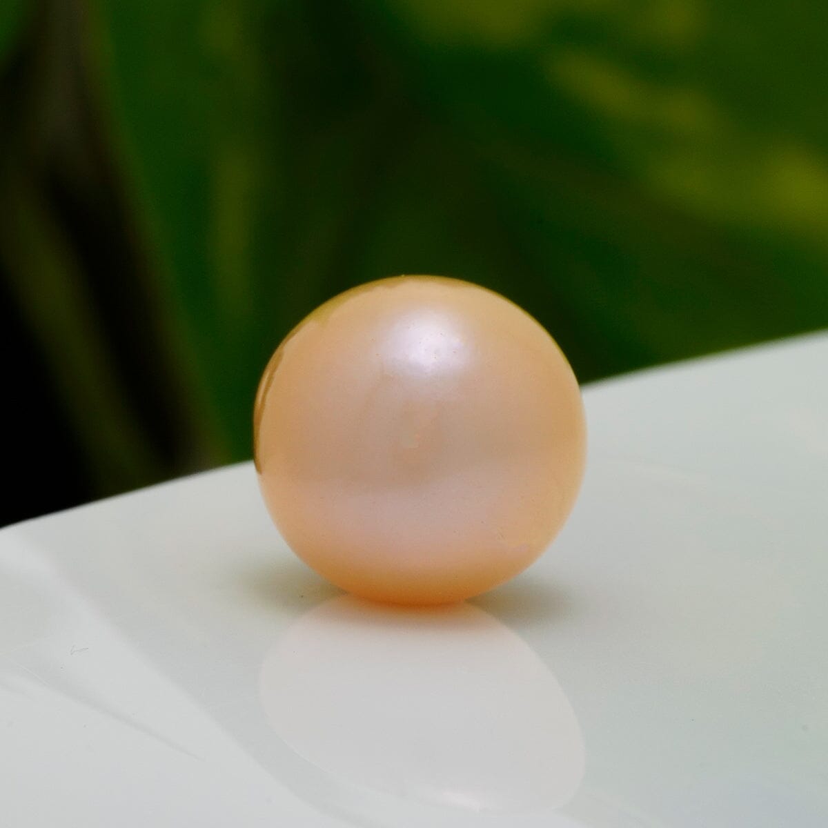 K-8: 13.5 mm Soft Peach Near Round Japan Kasumi Pearl