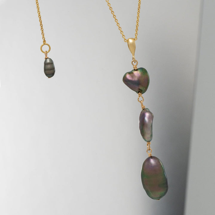 8.4 to 8.8 mm Keshi Baroque Pearl Pendant