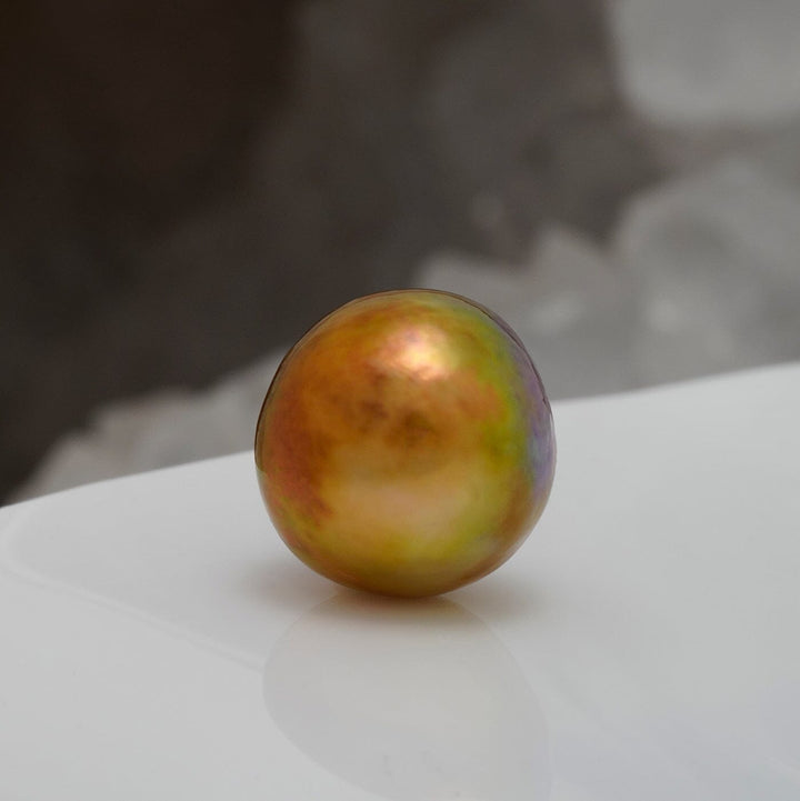 KP-13: 13 mm Coppery Bronze Japan Kasumi Pearl