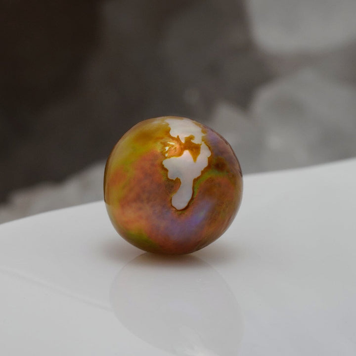 KP-13: 13 mm Coppery Bronze Japan Kasumi Pearl