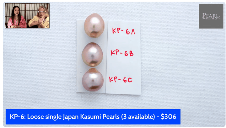 KP-6: Gentle Soft Pink Single Drop Japan Kasumi Pearl