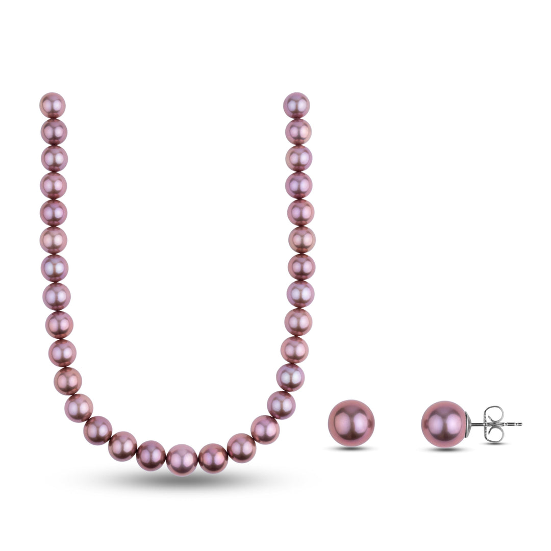 Cultured Pearls Amazon Prime Pearl Necklace Mm Lavender