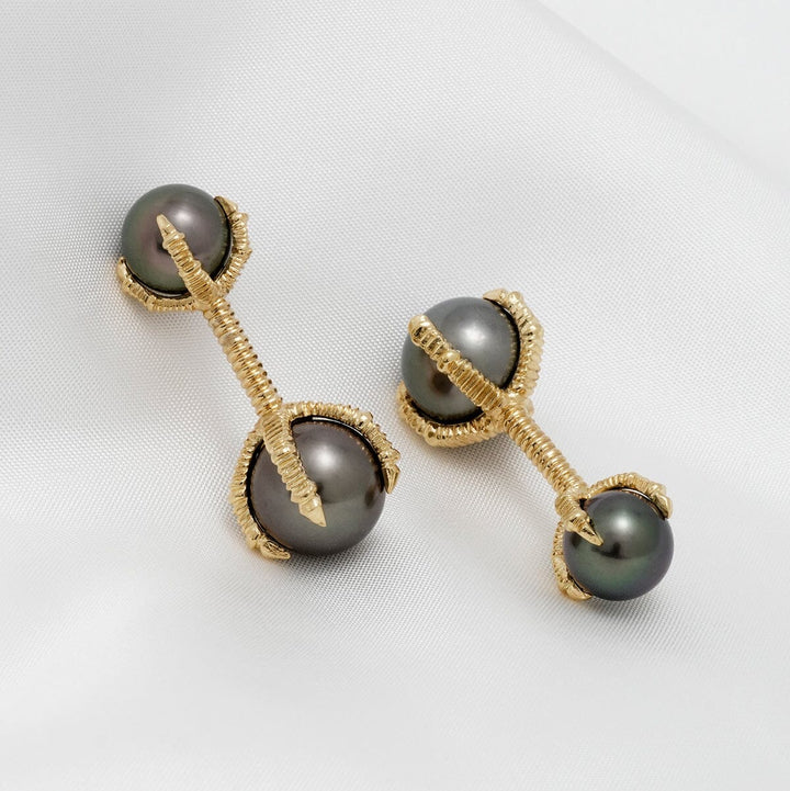 Assael Collection: 9.0 & 11.3 mm Tahitian Pearl Cufflinks