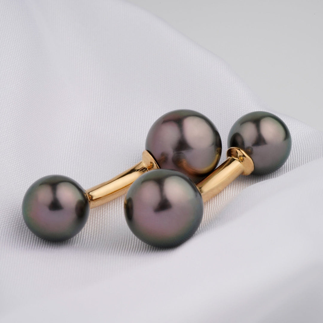 Assael Collection: 10.3–12.2 mm Tahitian Pearl Cufflinks