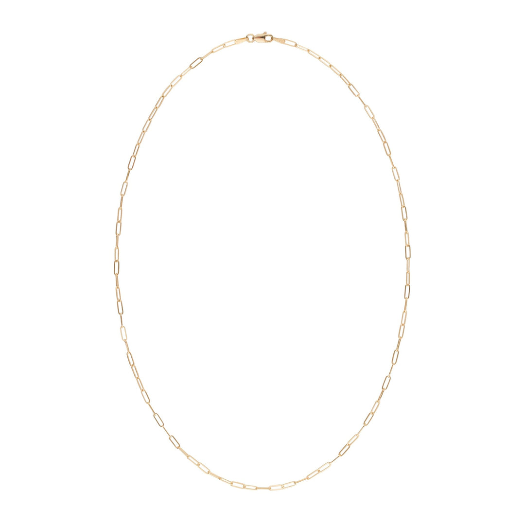Paperclip Chain Yellow Gold