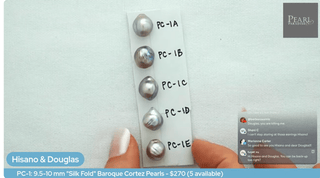 PC-1: 9.5-10 mm “Silk Fold” Baroque Cortez Pearls loose pearl, view 3