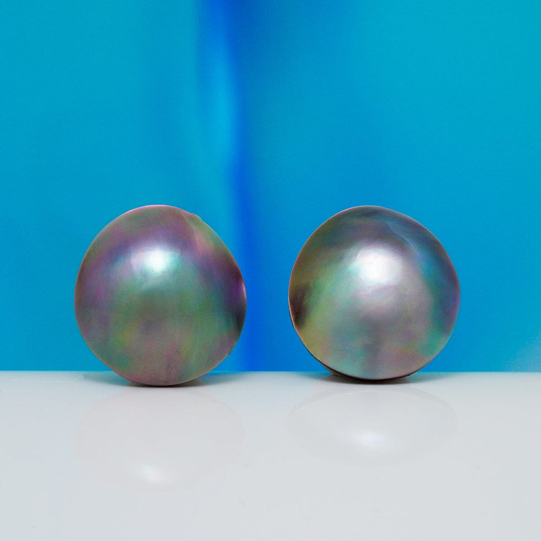 PC-13: 12.5 mm Special Color Cortez Mabé Pearl Pairs