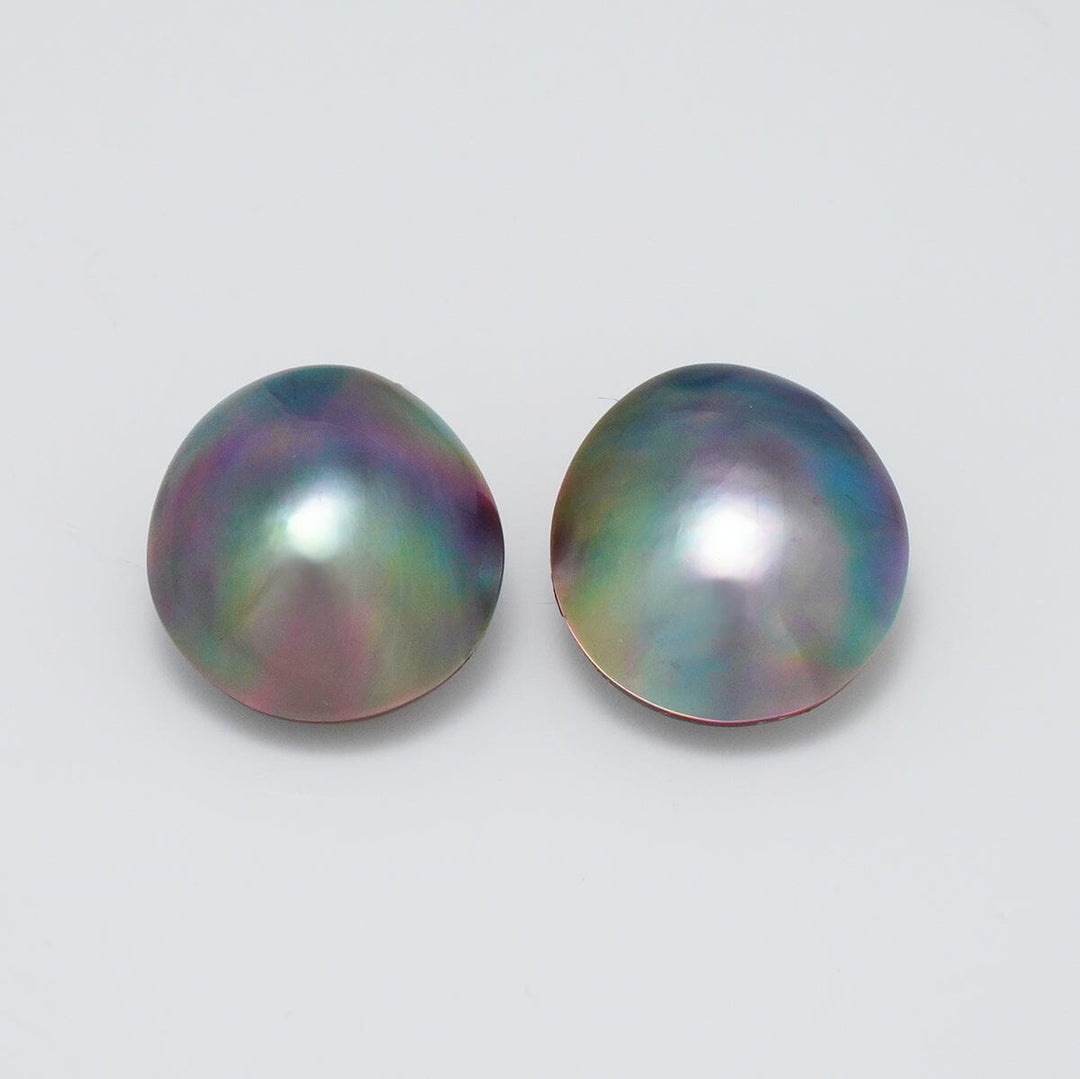 PC-13: 12.5 mm Special Color Cortez Mabé Pearl Pairs