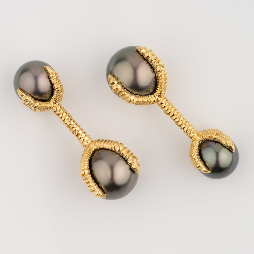 Assael Collection: 9.0 & 11.3 mm Tahitian Pearl Cufflinks