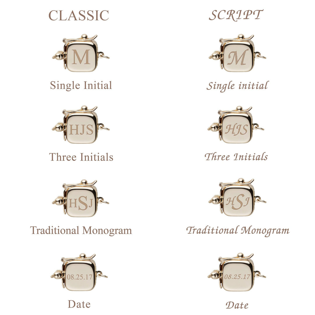 Personalized 8.5-9.0 mm Lavender Freshadama Freshwater Pearl Square Clasp Bracelet