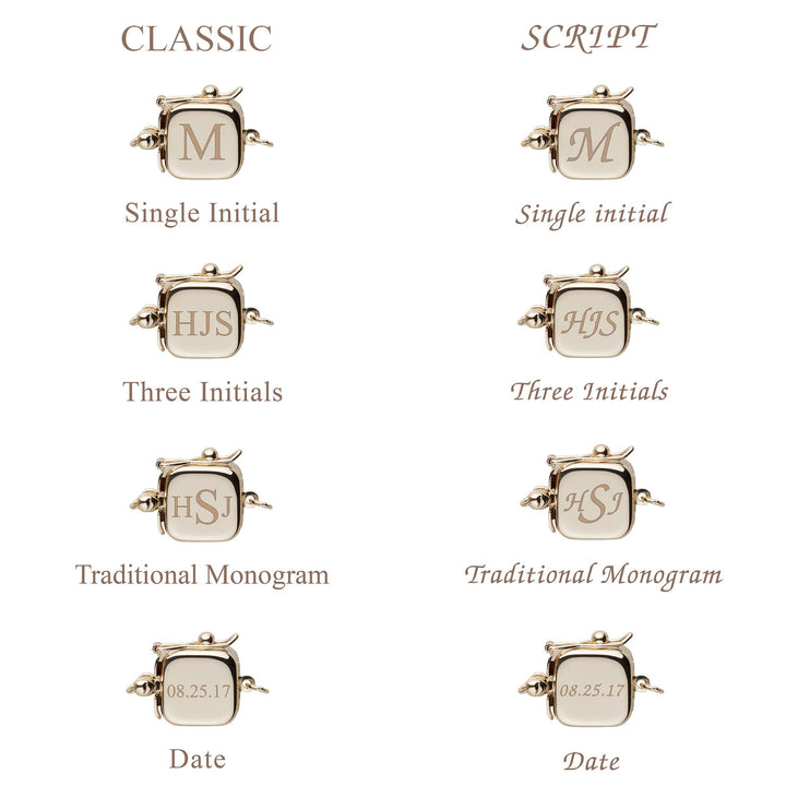 Personalized 8.5-9.0 mm Lavender Freshadama Freshwater Pearl Square Clasp Bracelet