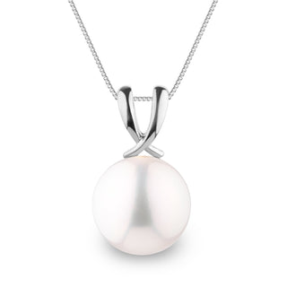 Ribbon Collection 10.0-11.0 mm White Freshadama Freshwater Pearl Pendant, view 3