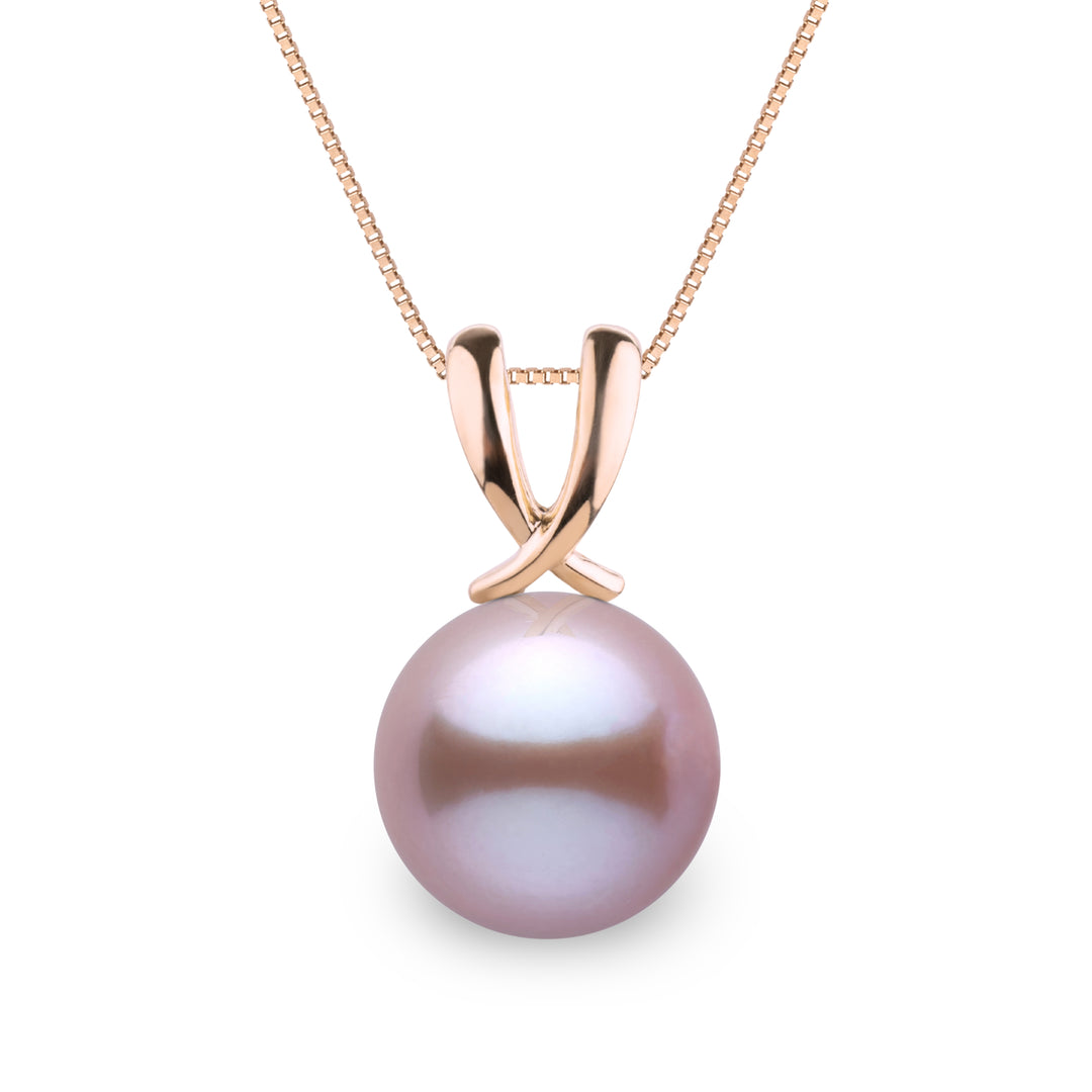 Ribbon Collection Lavender 9.0-10.0 mm Freshadama Freshwater Pearl Pendant